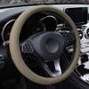 Универсальная оплетка на руль автомобиля для 37 - 38 см 14,5"-15" противоскользящая размер M стилизация автомобиля ковер