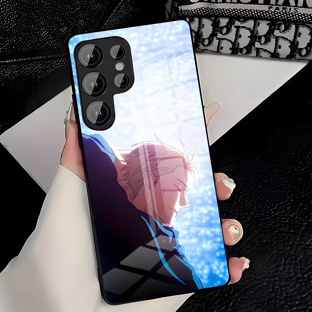 Чехол для телефона Kento Nanami Jujutsu Kaisen для Samsung A25 A13 A33 5G A54 A36 A35 A56 A52 A14 Ударопрочный стеклянный чехол