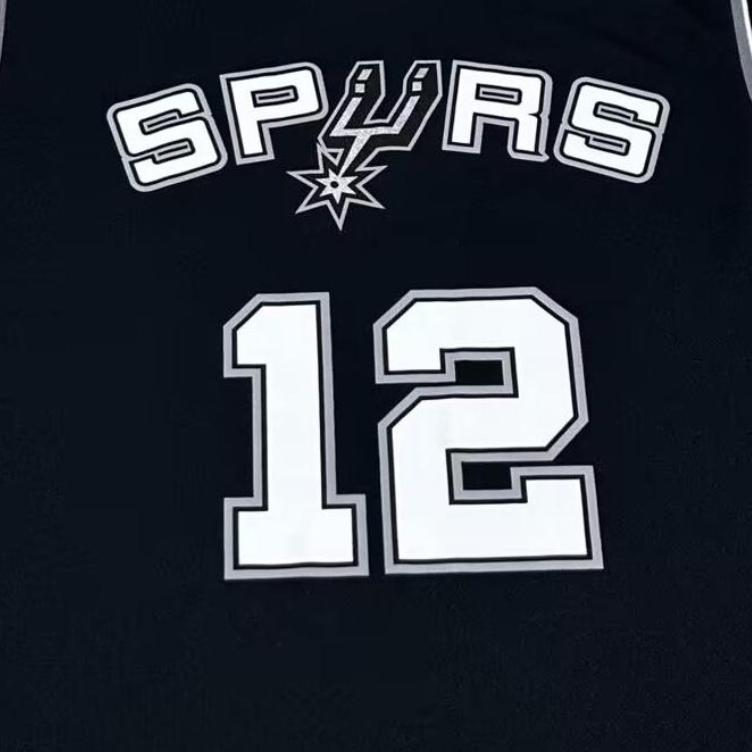 adidas NBA Spurs Олдридж Удобная Приятная к коже Пуловер с V-образным вырезом Баскетбольная майка Унисекс майка 7818A-304-AEB2975