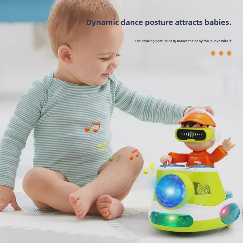 Электрическая музыкальная игрушка DJ Disc со светом и звуком для детей