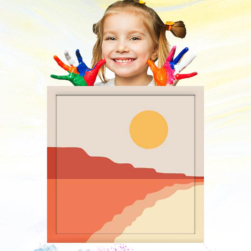 Детское обучение рисованию 20x20 см, ручная роспись, развитие хобби, детский рисунок, картина маслом по номерам для детей