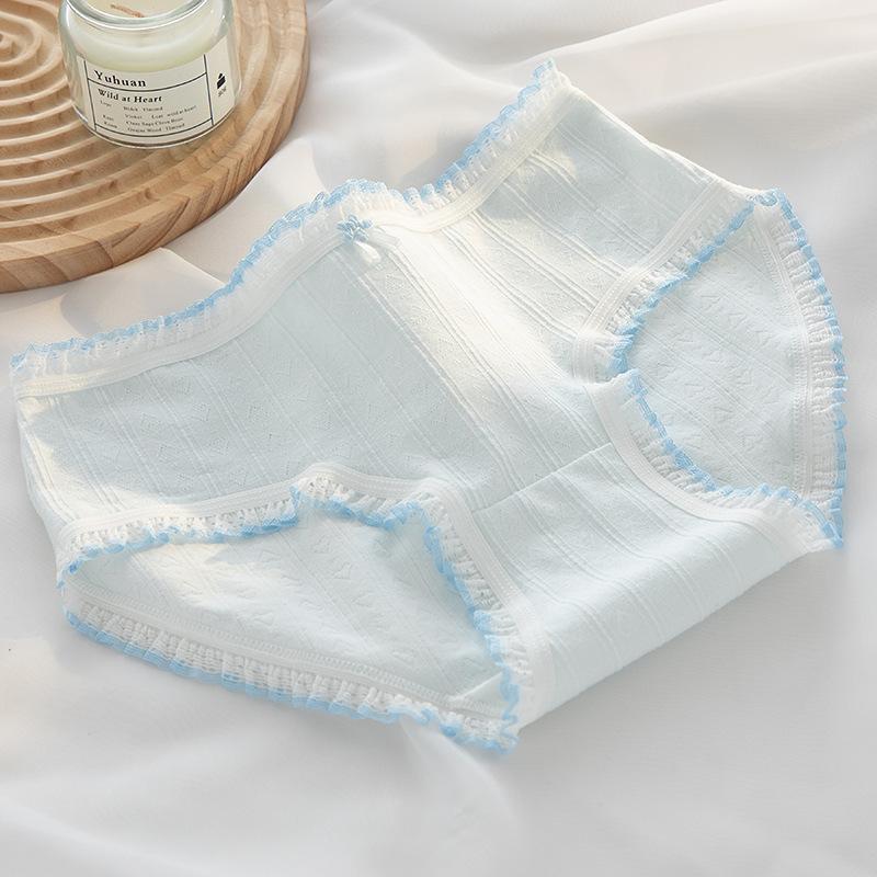 Baby Cotton Underwear Women's Antibacterial Crotch Pure Lingerie Cotton Breathable Waist Bag Hip Cute Triangle Panties