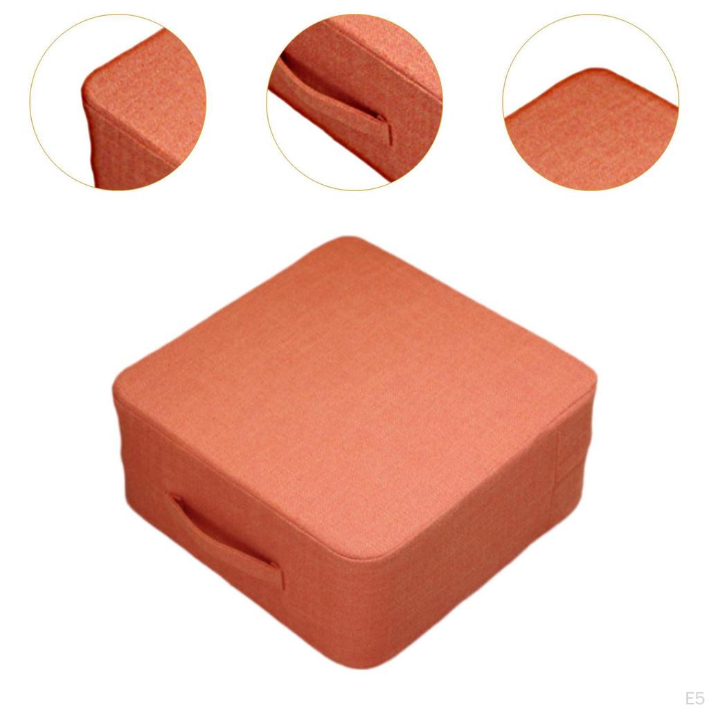 Удобная квадратная подушка для сиденья 15,75x15,75x7,09 дюйма для использования на балконе