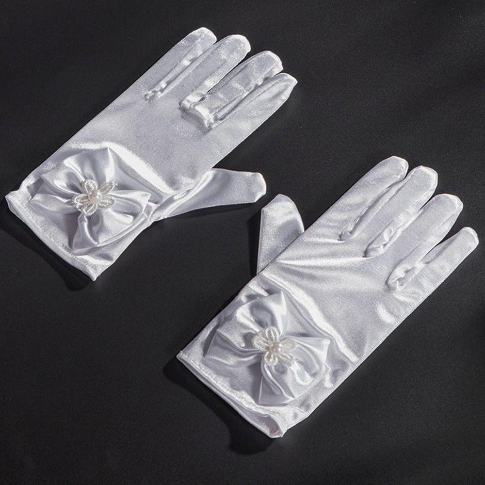 Skirt Accessories Full Finger Mittens Stage Gloves Wedding Flower Girl's Gloves Princess Gloves