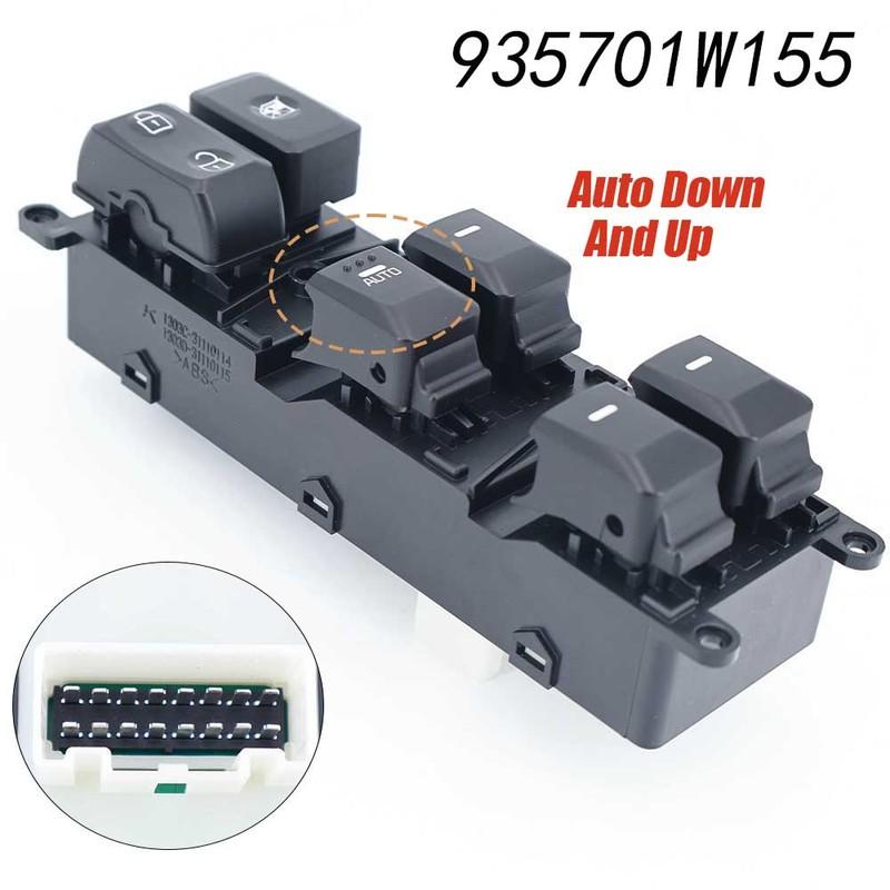 935701W130 For Kia Rio 2012 2013- 2016 Power Window Switch Master Control Panel 16PIN 18PIN Auto Down Up Window Regulator Switch