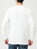 Long-sleeved fleece crew neck sweatshirt with script logo, basic, size C8-W043Z -010-XL