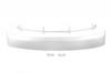 Visor On the Windshield (White, 5mm) for Renault Master 2011-2023