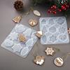 MIT Christmas Snowflake Tree Resin Keychain Elk Ornament Mould Silicone Making Mold