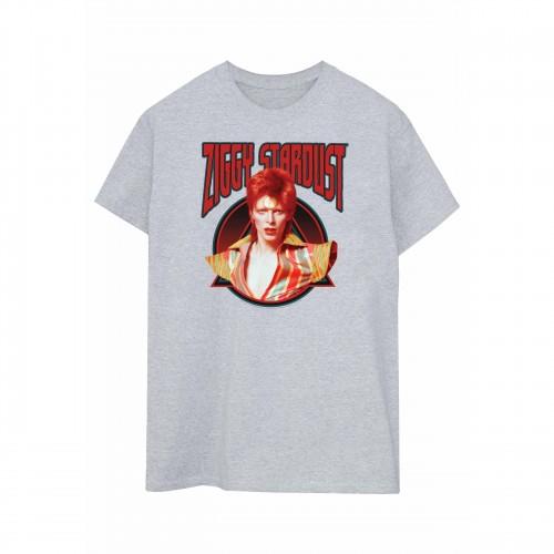 David Bowie Womens/Ladies Ziggy Stardust Boyfriend Fit Cotton Boyfriend T-Shirt