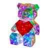 Colorful Heart Hugging Bear Glowing Gift, Confession Gift, Gift Box for Girls, Birthday Proposal, Wedding Decoration Craft