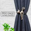 Curtain Buckle Practical Exquisite Workmanship Lightweight Drapery Holdback Unique Cat Shape Drapery Holdback Curtain Buckle for Bedroom