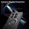 Бронированный чехол для Xiaomi 14T Pro 5G Redmi Note 14 13 Pro Plus 5G4G Magsafe Беспроводная зарядка Вращающаяся на 360° подставка Противоударный чехол