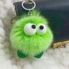 Natural Fox Fur Key Ring for Women Luxury Bag Car Keychain Cute Gift Fluffy Plush Dolls