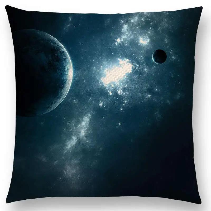 New Mysterious Universe Vast Outer Space Beautiful Planets Amazing Galaxy Dream Stars Cushion Cover Sofa Throw Pillow Case