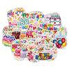 50 Unique Happy Birthday Stickers for Phones, Water Bottles & Notebooks - Waterproof & Decorative for Kids