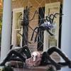Theme Fluffy Spider Skull Veil Realistic Fake Spiders Halloween Decor Scary Haunted House Prop Cobweb Creepy Party Decoration