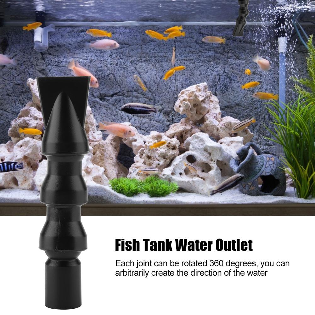 Duck Flat Nozzle Flexible 360 degrees  Aquarium Fish Tank Rotating Water Outlet Tube