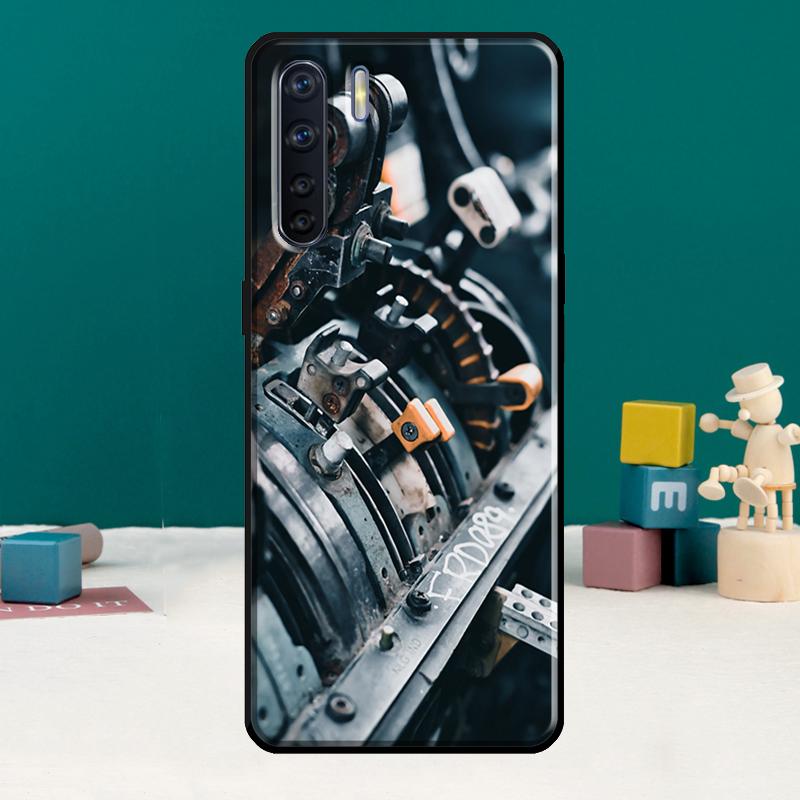 Mechanical Engines Phone Case For Oppo A40 A60 A80 A78 A98 A18 A38 A58 A15 A17 A77 A74 A94 A54 A57S A16 A76 A96