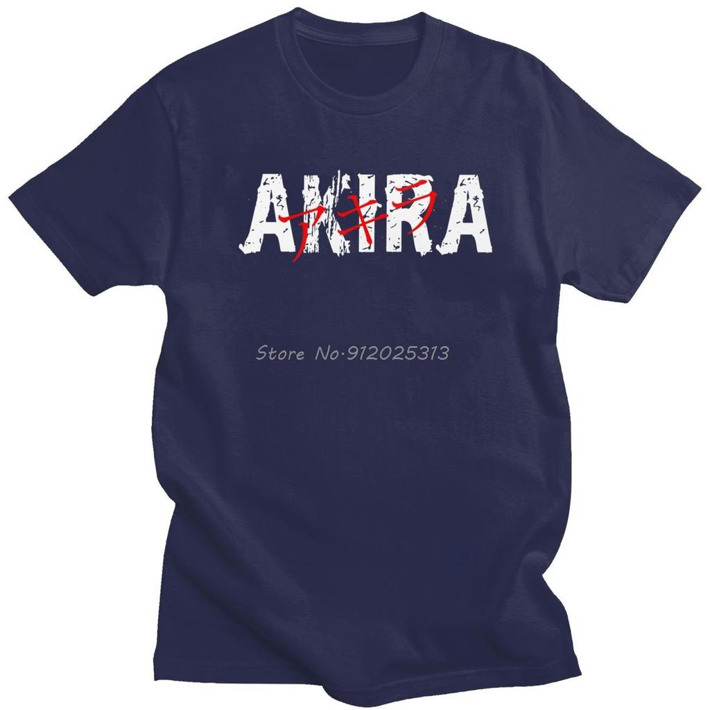 Классическая японская аниме-футболка Neo Tokyo Akira Unisex с коротким рукавом Повседневная футболка Научная фантастика Унисекс Футболки Хлопковая футболка Одежда