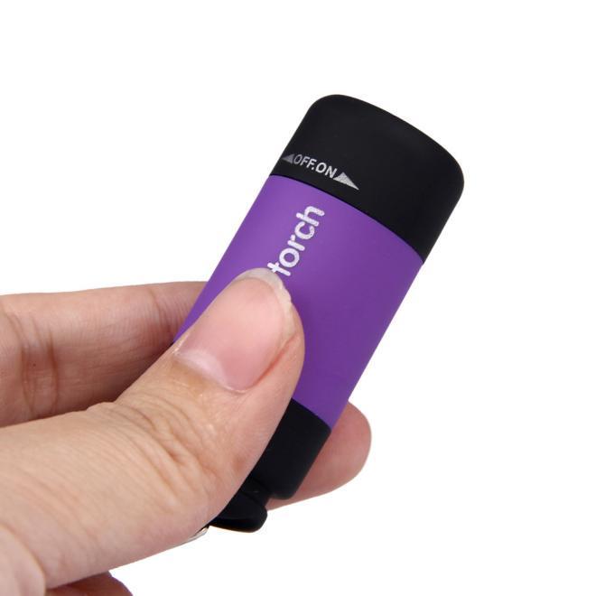 Mini Keychain Torch USB Rechargeable Flashlight Lamp 0.5W 25Lm Electric Torch