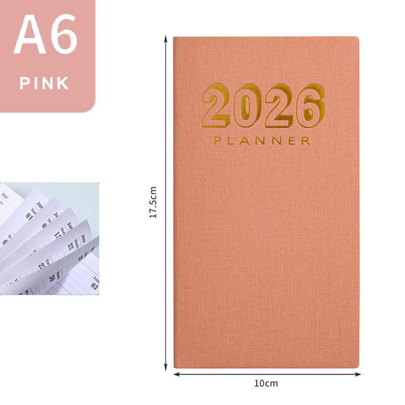 2026 Зарубежный английский ежедневник: 365-дневный карманный блокнот и справочник по тайм-менеджменту