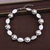 Irregular Baroque Pearl Splicing Metal Collar Niche Design Clavicle Chain Jewelry Necklace