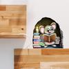 Cartoon Mouse Hole Luminous Wall Stickers for Kids Rooms Bedroom Decor Decals Home Decorations Glow In the Dark Mouse Stickers