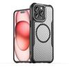 Luxury Carbon Fibre Magnetic Clear Case For iPhone 16 15 14 13 12 11 Pro Max Plus Magsafe Wireless Charge Lens Protection Cover