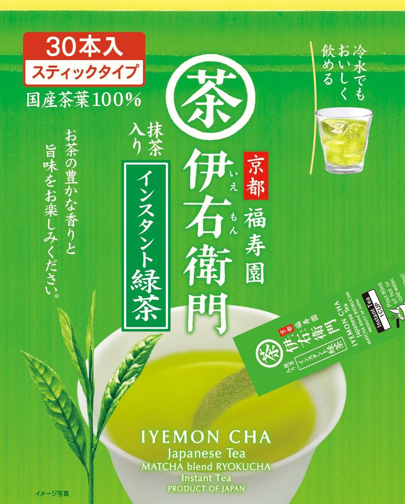 Uji Dew Iyemon Instant Green Tea Stick X X 3 (0.8g 30P)