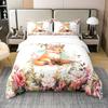 Fox Duvet Cover Sets for Kids Teens Quilt Covers Lightweight Down Room Decor Queen King Size 2 Pillowcase 1 Duvet Cover No Quilt