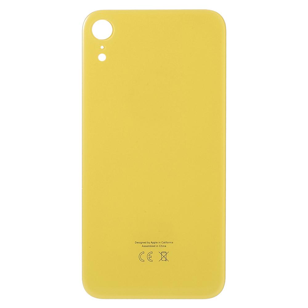 Задняя крышка аккумуляторного отсека для iPhone XR, запасная часть (Версия ЕС) (Большая Дыра)