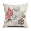Christmas Gift Home Decorations Cartoon Cushion Cover Pillow Cover Christmas Pillowcase Polyester
