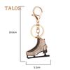 Креативный брелок для ключей в виде коньков Женский рюкзак Кристальный камень Украшение Брелок Мелочь