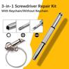 With Keychain Eyeglass Screwdrivers 3-in-1 Eyeglass Repair Tools Screwdriver Repair Kit Phone