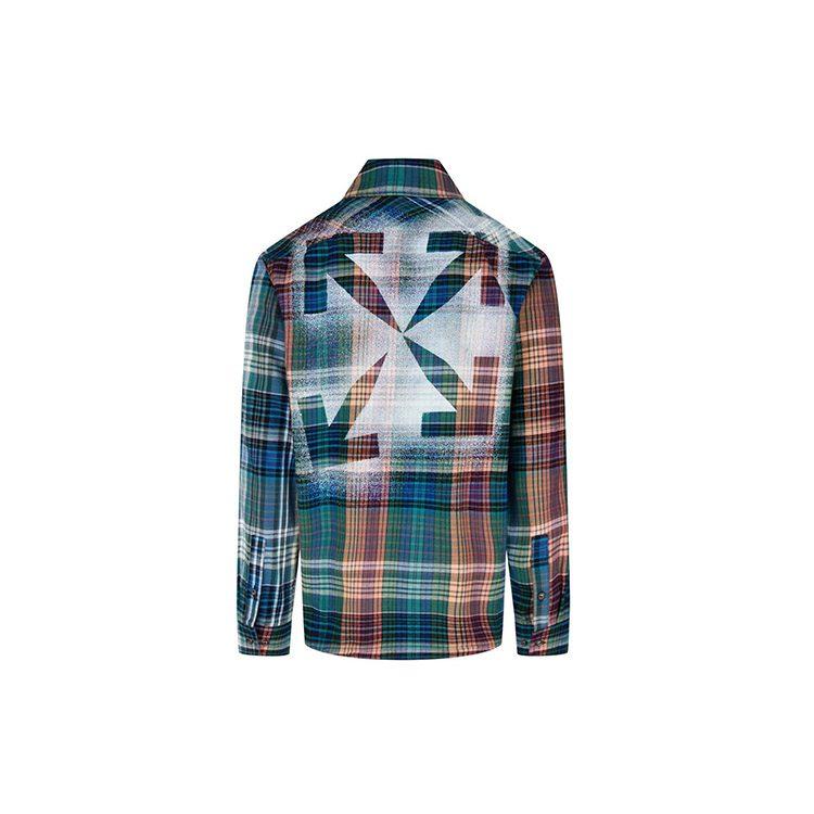 OFF WHITE Клетчатая фланелевая рубашка OMGA133E20FAB0014510
