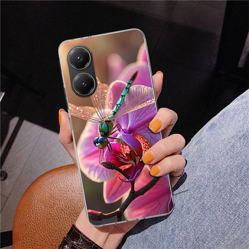 Beautiful Dragonfly Enthusiasts Phone Case For Xiaomi Poco X7 X6 X5 Pro F7 Ultra Redmi 15C 15 13C 13 12C 12 10 10A 10C 9 9A 9C 9
