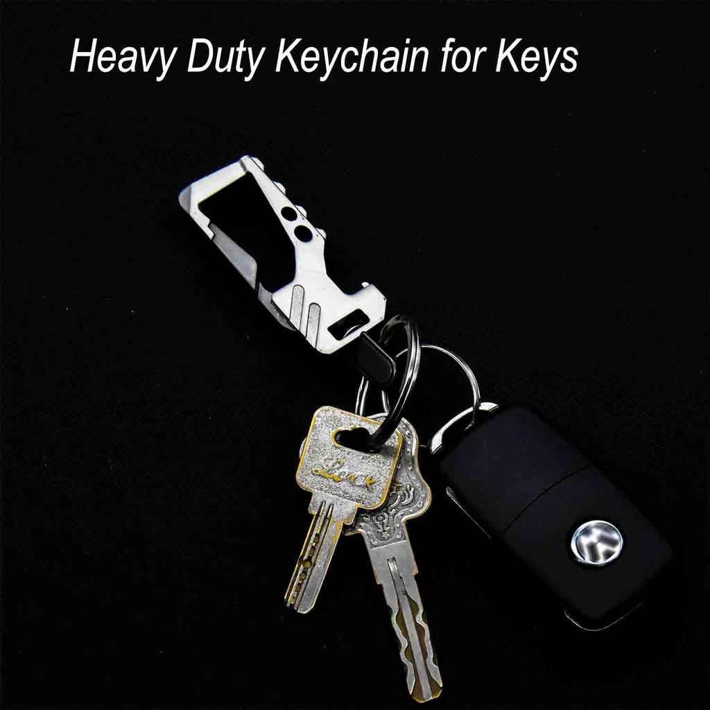 Liangery Car Key Carabiner Metal Fits EDC Key Bike Key Durable Stainless Steel Ring for House Easy To Made of Highly Durable Keychain, Ring, Clip,