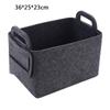 Foldable Felt Sundries Storage Basket With Handle Cosmetics Container Multifunction Laundry Storage Basket Desktop Organizer