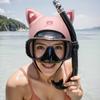 1PC Women's Cat Ear Diving Cap Neoprene Diving Cap Waterproof Cap Diving Suit Cap Swimming Snorkeling Cap