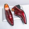 Men's Wedding Dress Patent Leather Shoes Man Male Gold Blue Red Prom Punk Rock Homecoming Party Oxfords Footwear