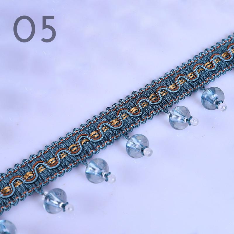 12M Европейский стиль Кристалл Тыквенные Бусины Шторы Бахрома Отделка Обивка DIY Шторы Кружева Отделка Кисточки Шитье Декор Аксессуары