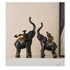 Elegant Chinese-Style Resin Elephant Figurine Living Room TV Cabinet Office Decor Gift