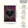 "Colorful Heart Glitter Phone Case Cover"Blanket Flannel Throw Blanket for Sofa, Bed, Travel, Camping, Office, Couch, Chair, And Bed Gift fo