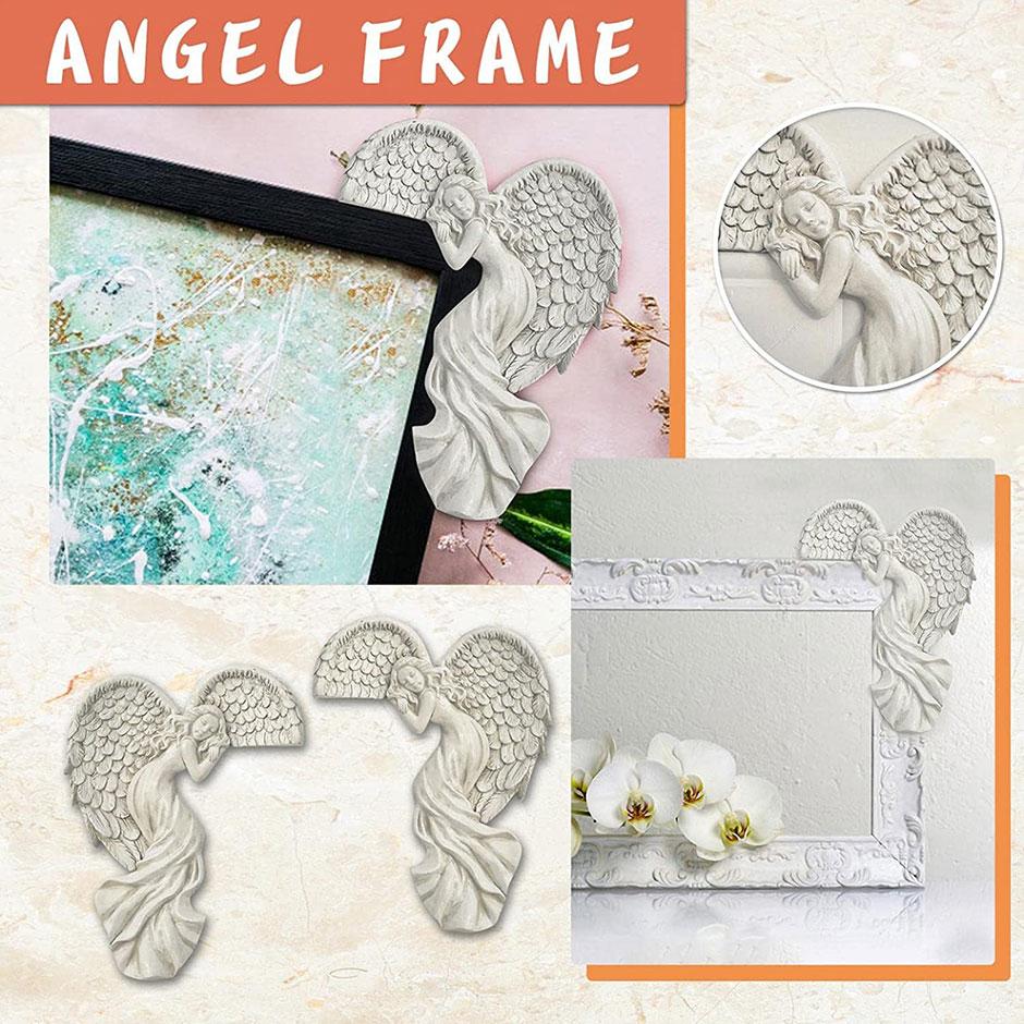 Angel Wings Home Gift Resin Craft Door Frame Ornament Indoor and Outdoor Garden Door Ornament