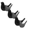Creative Grey and Black Glossy Ceramic Birds Figurines Home Decorations Accessories Party (Pack of 6, Black & Grey)