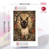 Siamese cat and roses Pattern  3pcs 100% Round Full Drill 5D DIY Diamond Painting Embroidery Cross Stitch Rhinestone Décor