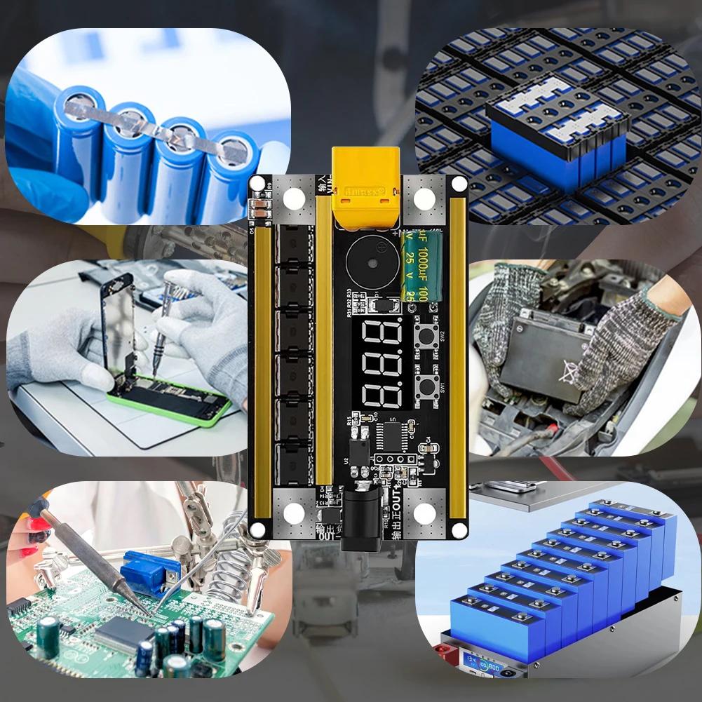 GX591 Welding Machine Control Board Support Welding 0.1mm-0.2mm Nickel Sheet 12V Spot Welder PCB Circuit Board for 18650 Battery