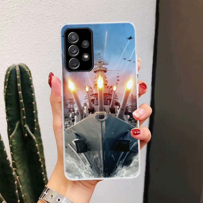 Военный Самолет Военный Корабль Истребитель Для Samsung Galaxy A52S A42 A32 A22 A12 A02S A51 A50S Чехол Для Телефона A41 A31 A21S A30S A20S A20E A