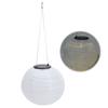 Waterproof LED Solar Cloth Chinese Lantern Outdoor Wedding Party Garden Hanging Hook LampWarm Light