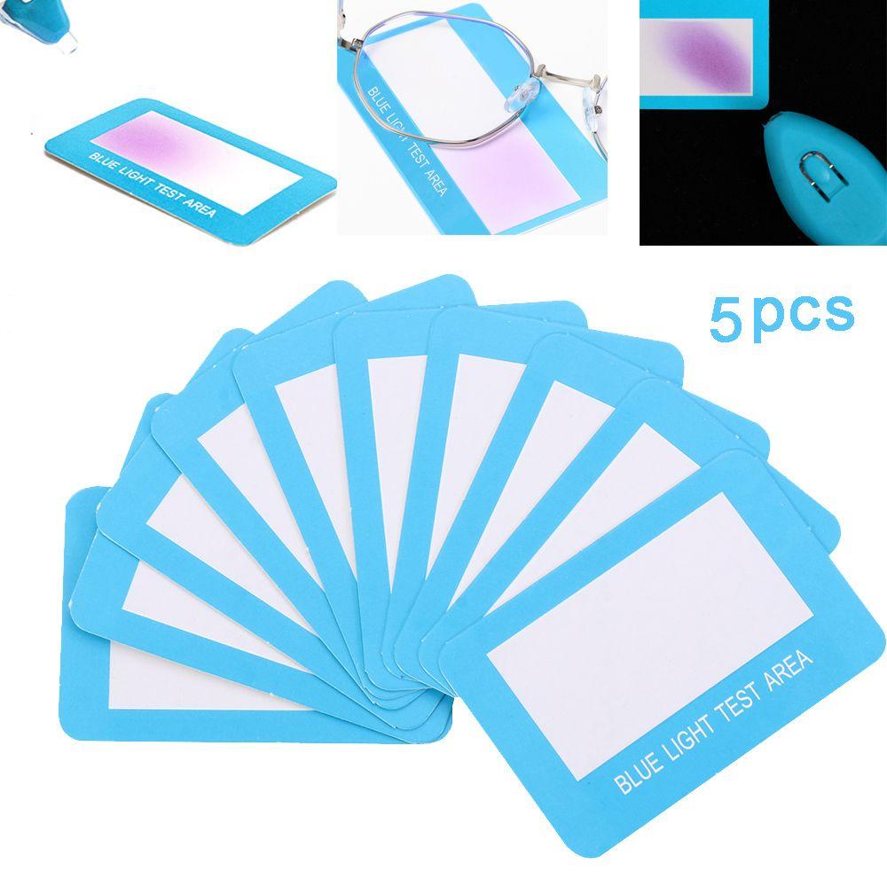 Eyewear Blue Light Detection Anti-Blue Light Test Card Test Light Glasses Accessories Card UV Test